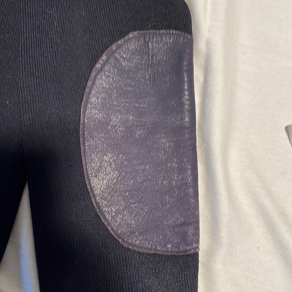 Vintage 1940s High School Letter Sweater Leather elbow patches—Sz 38 - Picture 10 of 12